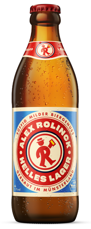 Alex Rolinck Helles Lager in 0,33l Euroflasche